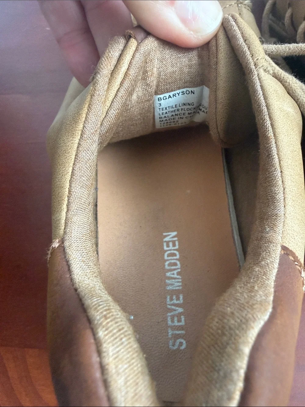 Steve Madden Kids Tan Lace-Up Dress Sneakers